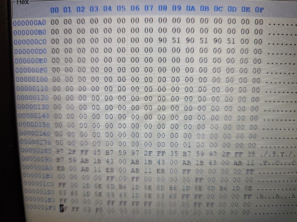 Honda CBF1000 immobiliser EEPROM data displayed during all keys lost key programming