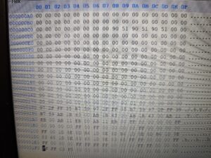 Honda CBF1000 immobiliser EEPROM data displayed during all keys lost key programming