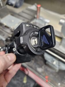 New Honda CBF1000 transponder key cut and tested in the original ignition lock